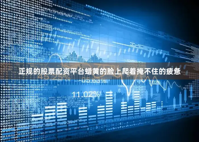 正规的股票配资平台蜡黄的脸上爬着掩不住的疲惫